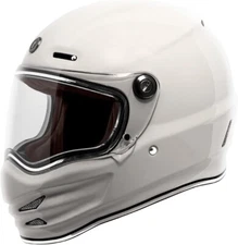 TORC T9 Pomona Retro Motorcycle Helmet Gloss White Size XS - T902:21