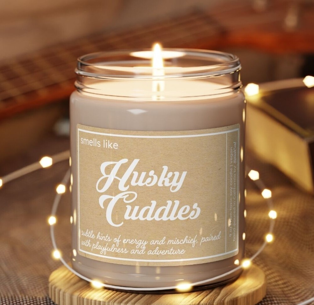 Husky Gift Siberian Husky Mom Candle Husky Dad Husky Mother Dog Scented Holiday