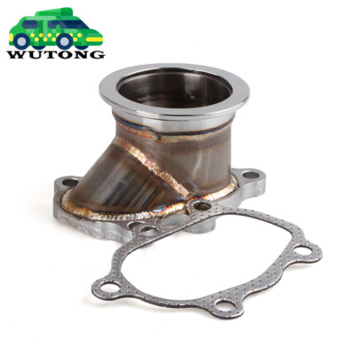 Turbo Down GT25 GT28 T25 T28 5 Bolt Flange to 2.5'' Inch 63mm V band Adapter