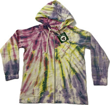 Fairwell Full Zip Skater Hoodie Kids Size 12 Multicolor Pockets Drawstring Magic