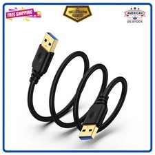 USB 3.0 Cable Type A Male to A Male 6ft High Speed Data Transfer Cord
