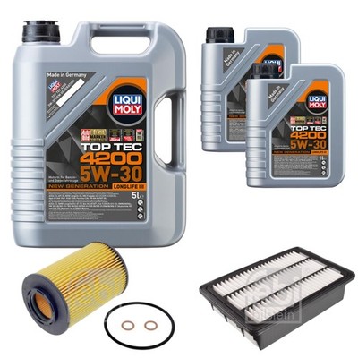 FEBI BILSTEIN Inspektionspaket 7L Liqui Moly Top Tec 4200 5W-30 für Hyundai