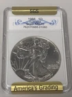 1988 American Silver Eagle SGS MS70 1oz .999 Fine Silver Coin in Protective Slab