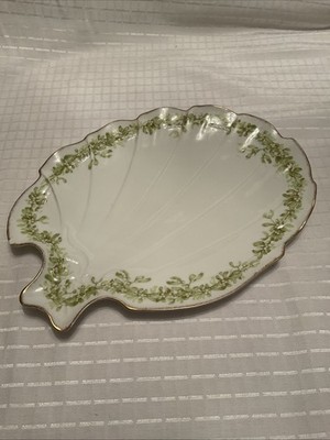 Antike Limoges A.Lanternier Rokoko Mistelzweig Servierschale/Platte/Teller