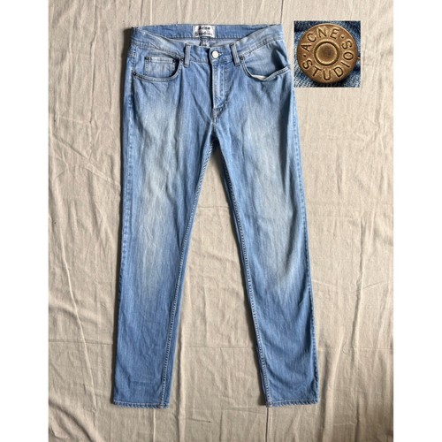 Acne Studios, Acne Studios Jeans Men's 32X32 Ace LT Vintage Light Wash Blue Slim Skinny Fit