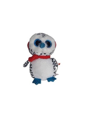 Ty Beanie Boos Nester White Owl Christmas Winter Plush 6½'' Scarf Earmuffs New