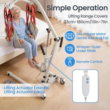 Upgrade Foldable Electric Patient Lift, Medical Transfer, 510LBS