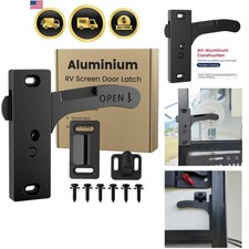 Aluminum RV Screen Door Latch Right Handle Replacement Kit for Travel Trailer...