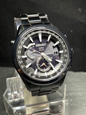 Seiko Astron 7x52-0AA0 GPS Solar Quartz Men's Watch Titanium free