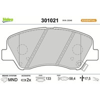Valeo 301021 Bremsbelagsatz FüR Hyundai KIA Bremse BremsbeläGe