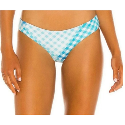 L*Space Sandy Bikini Bottom Full Size Medium In Blue Plaid