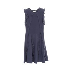 【Dresses】VALENTINO sleeveless rayon navy dress From Japan USED Good Good product