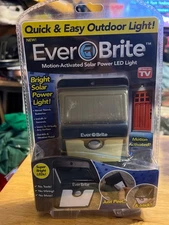 Everbrite Solar Powered Motion-Activated LED Outdoor Light (As Seen On TV) NIB