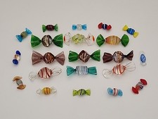 Vintage Art Glass Sweets / Lollies Lot × 21