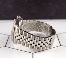 Rolex 36mm Datejust Steel Fluted Jubilee Black Dial Watch 16014 3