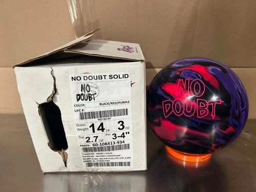 NEW 14LB Radical No Doubt Solid Bowling Ball 154H