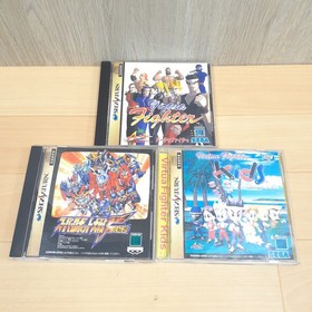 Japanese SEGA SATURN Console bundle with 2 controllers & 5 Games tested NTSC-J