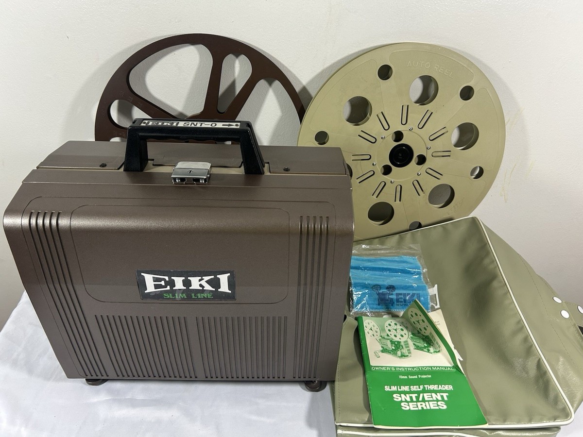 Vintage EIKI SNT-0 SOUND 16mm SLIM LINE MOVIE PROJECTOR Great