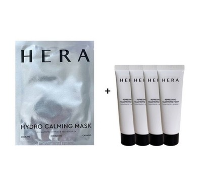 Hera Hydro Calming Mask 1ea & Refreshing Cleansing Foam 50g x 4ea Set Care