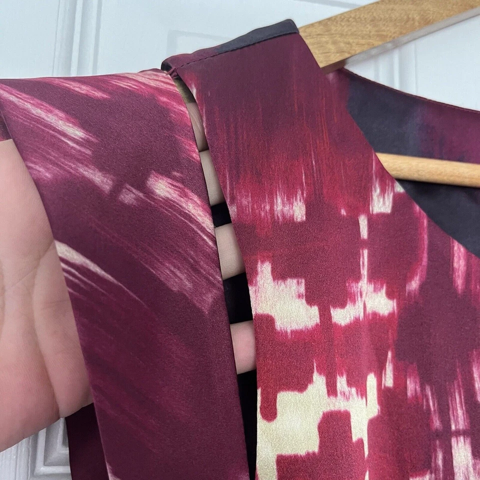 Vestido de seda rojo Ali Ro para mujer talla 10 Foto 3 de 4