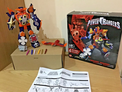 Power Rangers Dx Ninja Steel BLAZE Megazord 100% komplett mit Acc in Box sehr guter Zustand