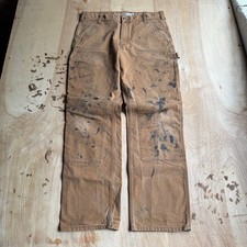 Carhartt Mens Rugged Flex Relaxed Fit Duck Double-Knee BN3334-M 35x34 Tan Pants