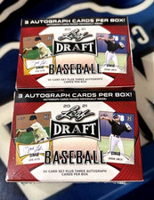 2X - 2021 Leaf Draft Baseball Factory Sealed HOBBY Blaster Boxes 6 AUTOS Witt Jr