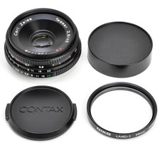 Mint Contax Carl Zeiss Tessar T 45mm f/2.8 MMJ Pancake Lens C/Y JAPAN 3082