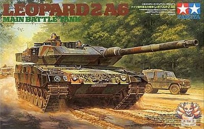 TAMIYA 1/35 German Leopard 2 A6 Main Battle Tank No.271 Plastic Model