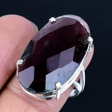 Amethyst Handmade 925 Sterling Silver Jewelry Ring US Size 7