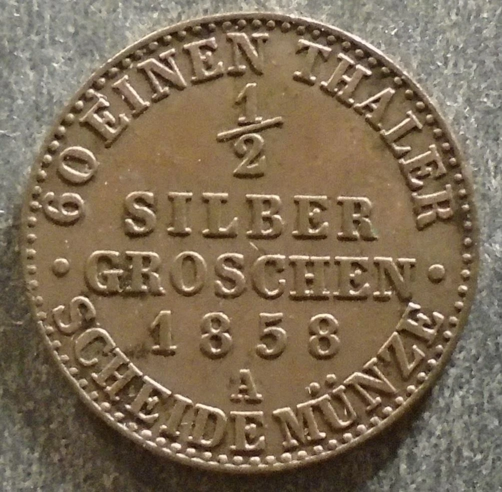 Groschen 1858 Year German States Coins (Pre - 1871) for sale | eBay