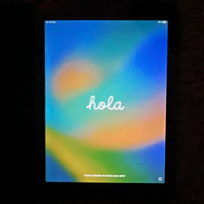 Clean Apple iPad 6th Gen 32GB 9.7in display, Silver, WiFi Only, case included.