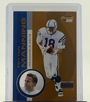 2001 Pacific Invincible Peyton Manning Colts #98  47/55 
