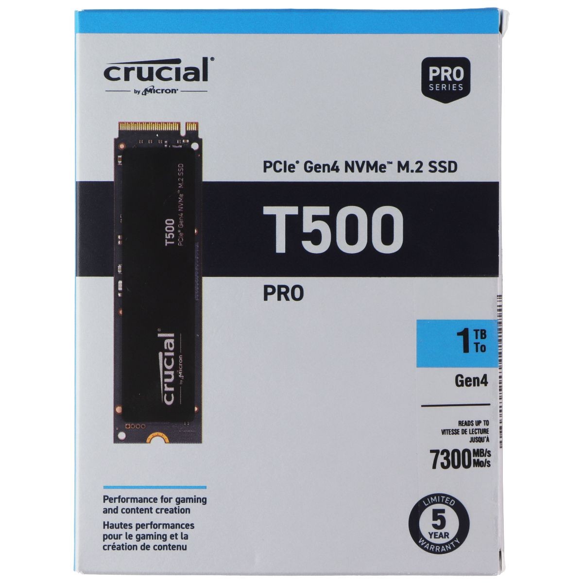 内蔵型SSD Crucial T500 PRO 1TB Gen4 NVMe M.2 SSD Amazon.com: Crucial T500 1TB Gen4 NVMe M.2 Internal Gaming