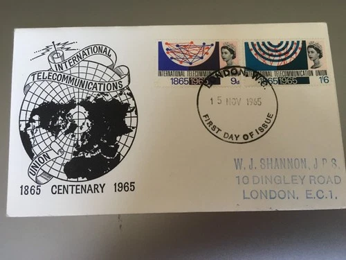 GB STAMPS RARE FIRST DAY COVER 1965 ITU LONDON
