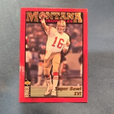 Upper Deck 1995 Collector's Choice Joe Montana Chronicles JM2 49ers NFL SB XVI