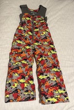 Boulder Gear Size 5 Youth Unisex Camo Multi Color Insulated Snow Ski Bibs Pants