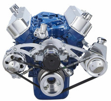 351w Serpentine Conversion Kit Ewp Alt Saginaw Electric Water Pump Windsor Sbf