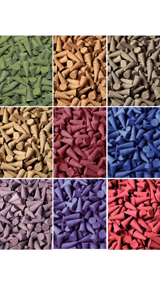 TRUE INDIAN INCENSE CONES-200-100-50-Hand Rolled Indian Premium Scented Incense — 第 4/4 张图片