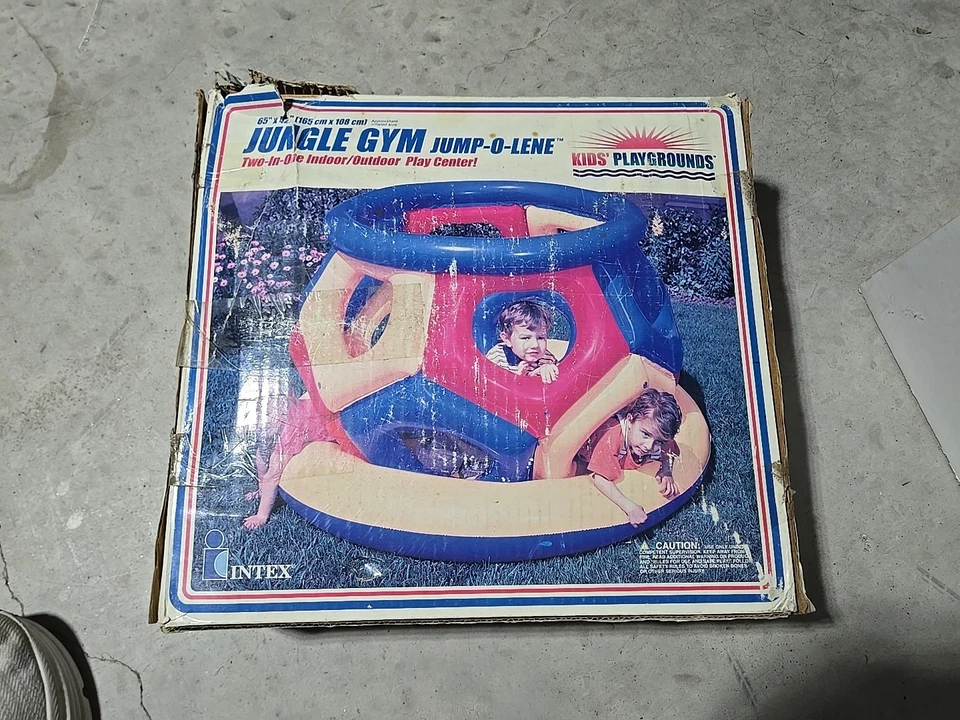 Intex Jump-O-Lene Play center Playground Bouncer Vintage Jungle Gym Inflatable  - Image 2 of 4