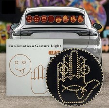 Finger Gesture Light With Remote Led Car Back Window Funny Sign Hand Light