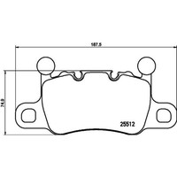 Hella BremsbelÄGe Hinterachse Passend FüR Porsche 911 | 8DB 355 021-401