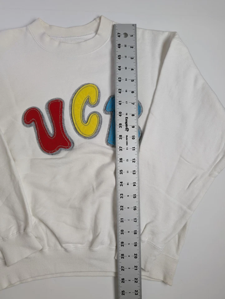 Sudadera blanca vintage Benetton UCB para mujer talla 46 (se adapta a M) hecha en Italia años 80 Foto 4 de 4
