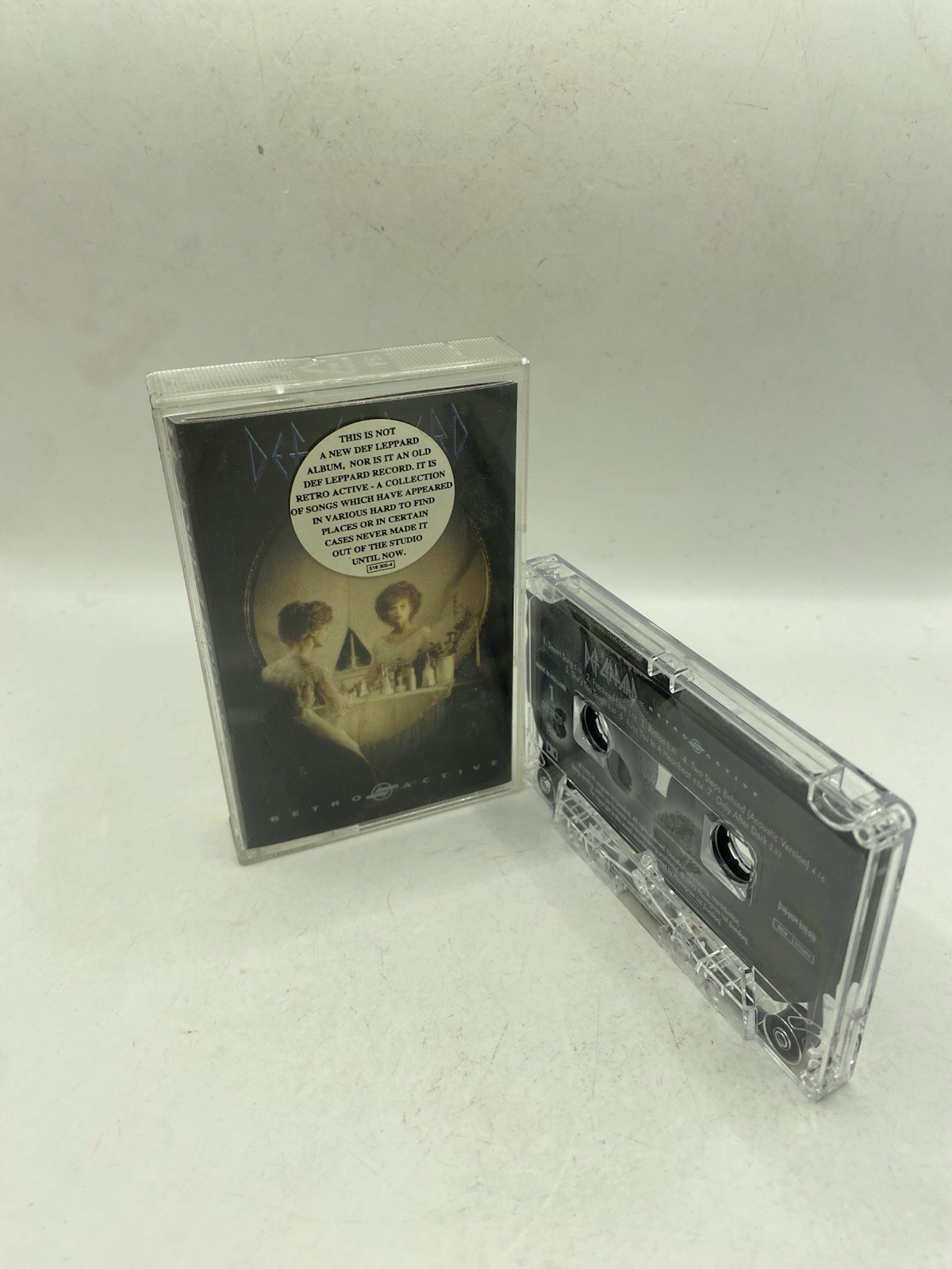 Def Leppard Retro Active Cassette Tape With Rare Hype Sticker