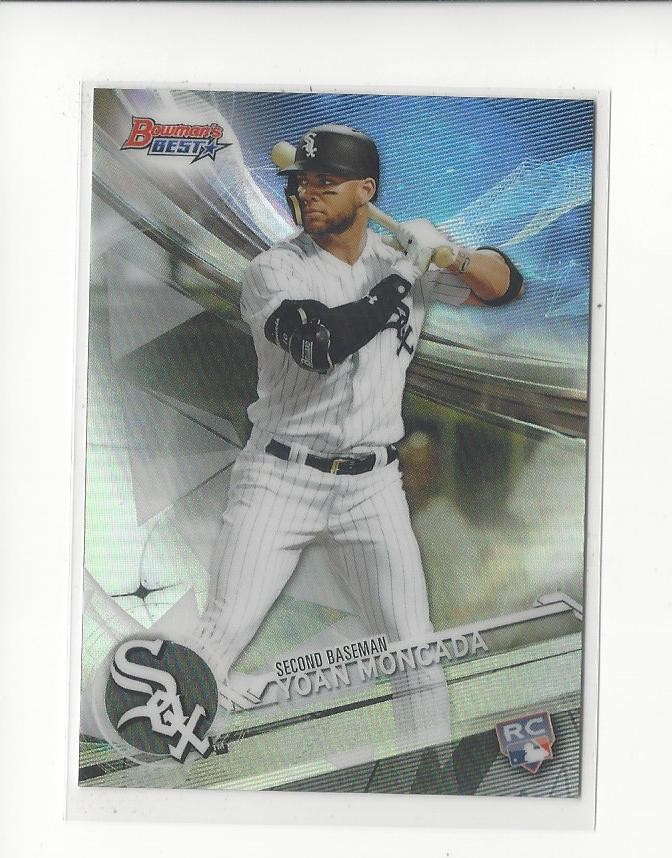 2017 Bowman's Best Refractor #21 Yoan Moncada RC Rookie White Sox