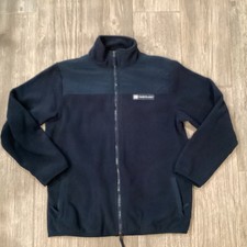 Timberland Boys' Fleece Blue Full Zip Jacket Sz 16-18 Soft Polyester Long Sleeve