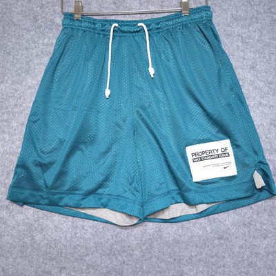 Nike Standard Issue Shorts Mens Medium Teal Mesh Athletic