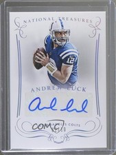 2014 Panini National Treasures Signatures Silver 2/10 Andrew Luck #S-AL Auto c7e
