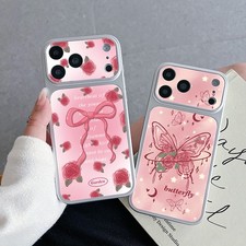 For Various Phone Luxury Bowknot Flower Case lens Protection Fashion Girls Cover