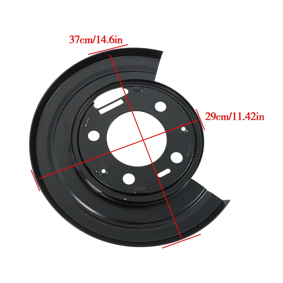 Par de placas de respaldo protectoras contra el polvo de freno para Ford F-450 F-550 Super 924-224 947-036 Foto 2 de 4